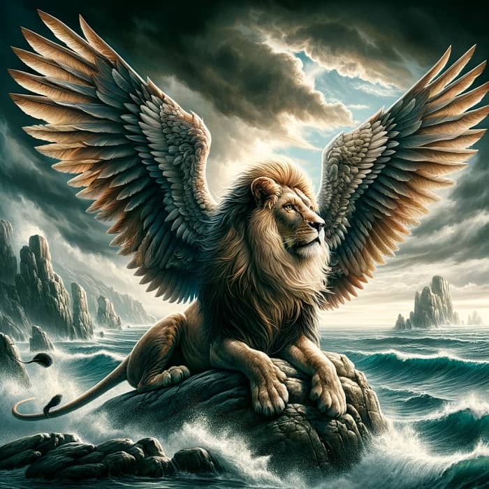 Sư tử hai cánh tượng trưng cho Babylon