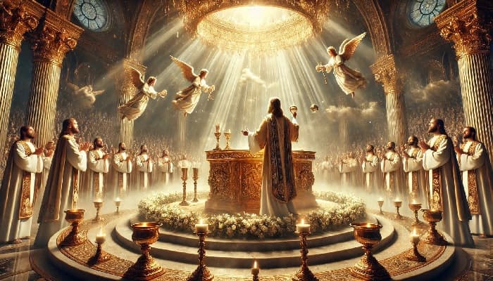 3 kì 7 lễ trọng thể mô phỏng lại Chúa Giê-su trong Đền Thánh trên trời