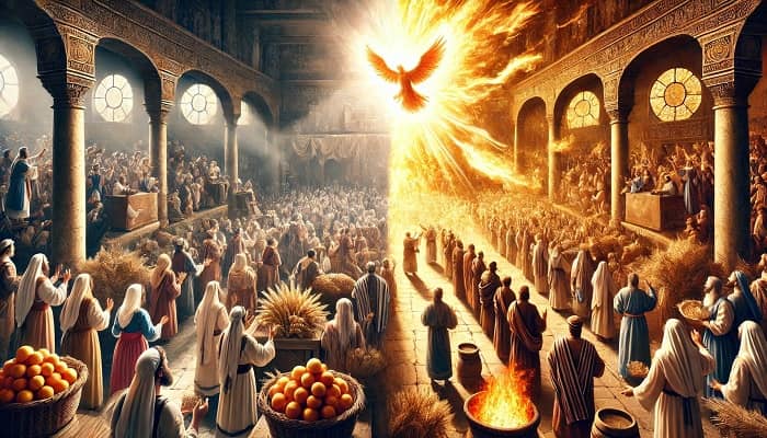 Lễ Ngũ Tuần với cơn mưa đầu mùa tuôn đổ